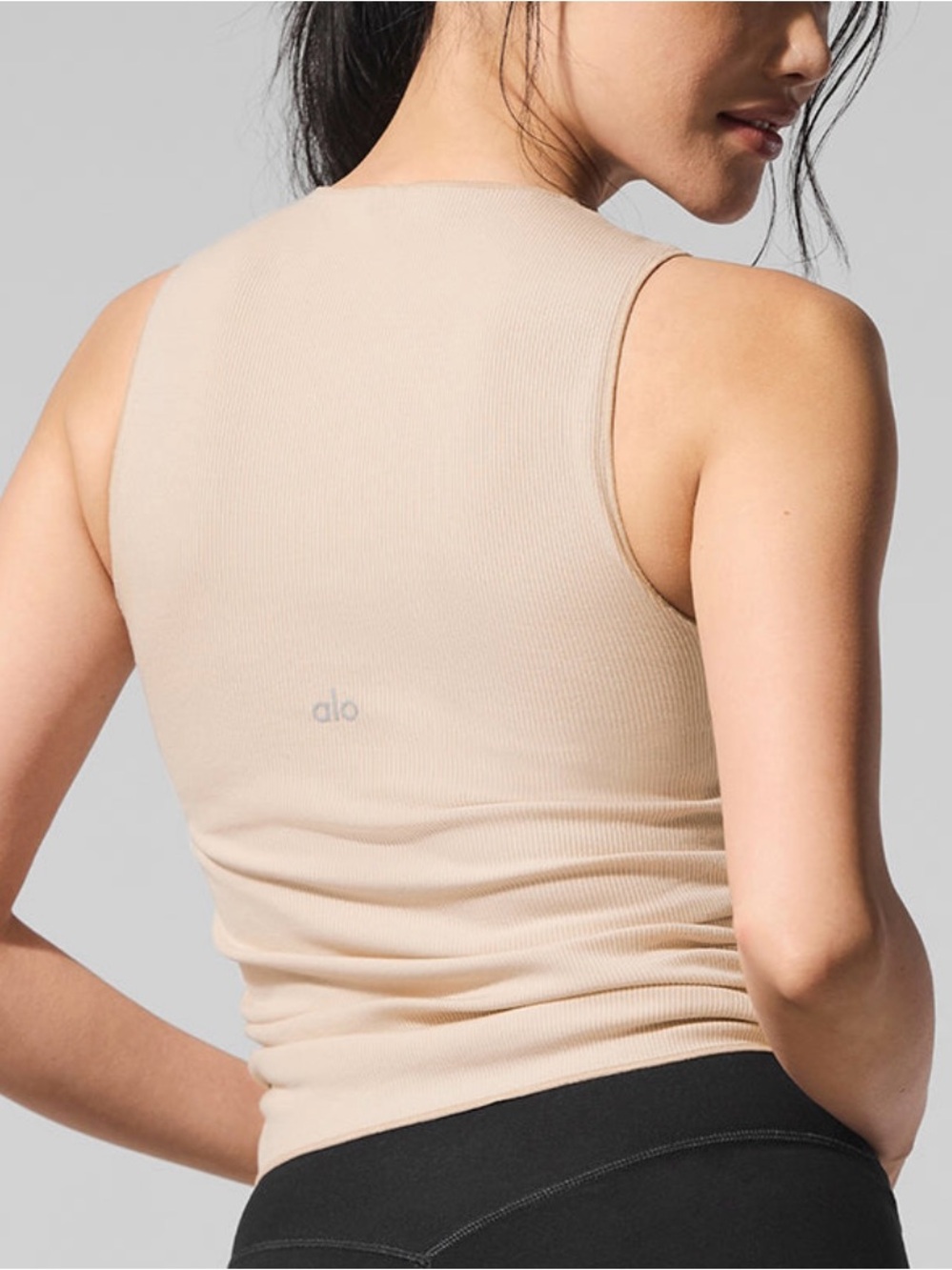 ALO Yoga Ribbed En Pointe Tank